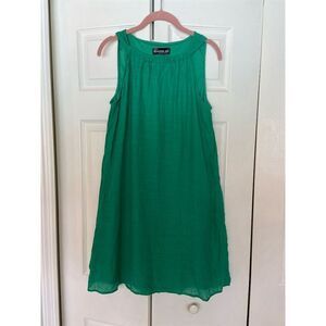 Harper 241 Green Sleeveless Shift Dress Women's Size S